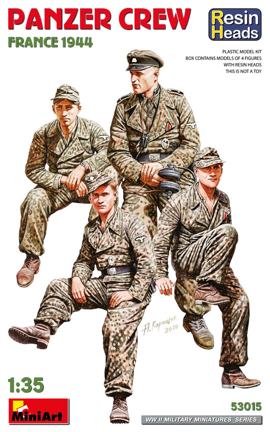 MiniArt 1/35 Panzer Crew. France 1944. Resin Heads