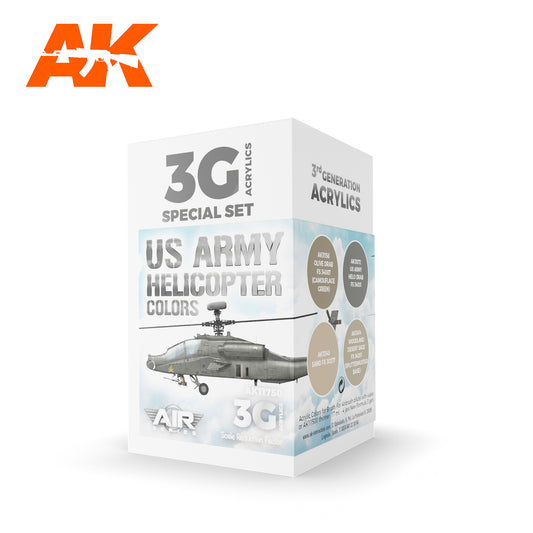 AK Interactive 3G Air - US Army Helicopter Colors Set