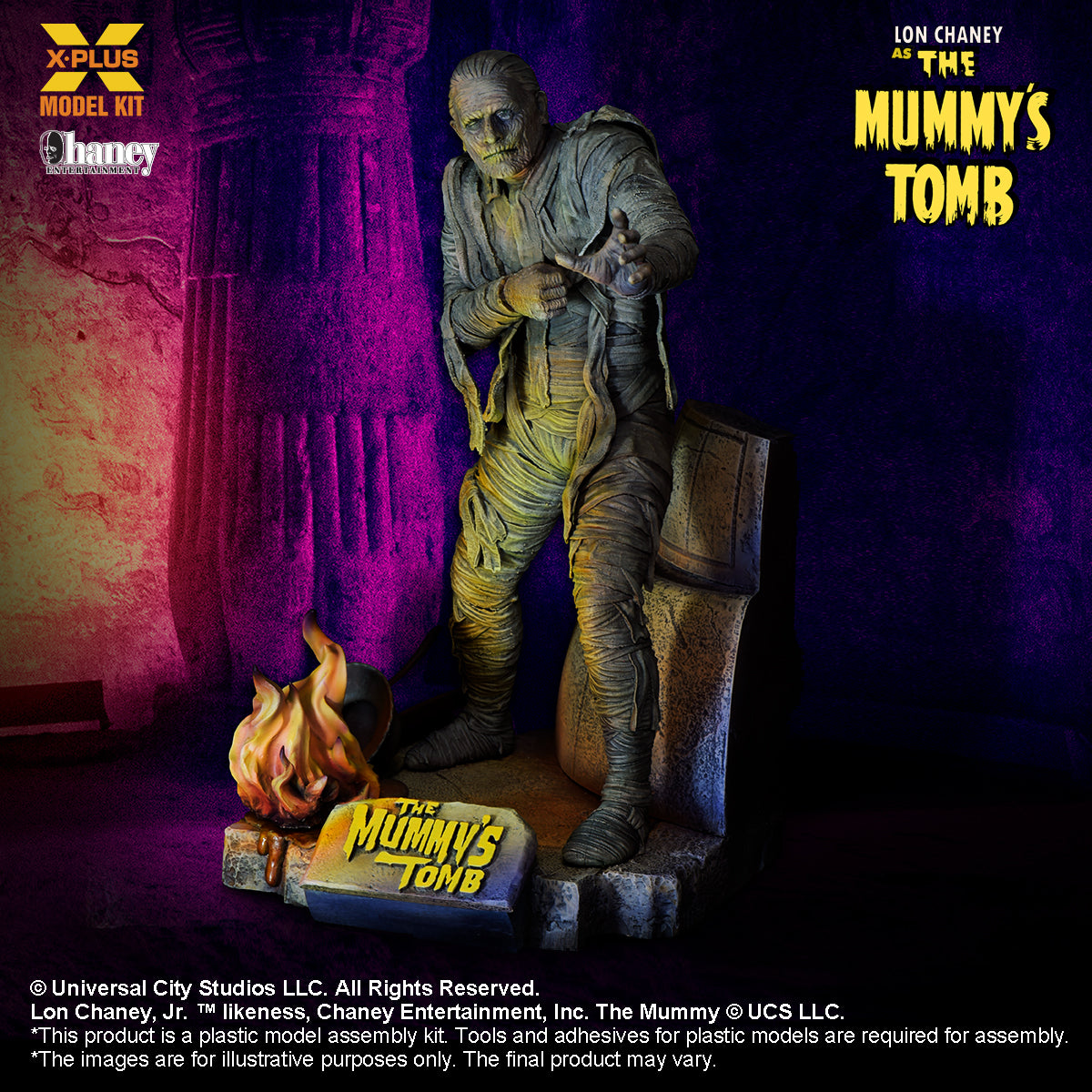 X-Plus 1/8 Lon Chaney, Jr. as Mummy Plastic Model Kit