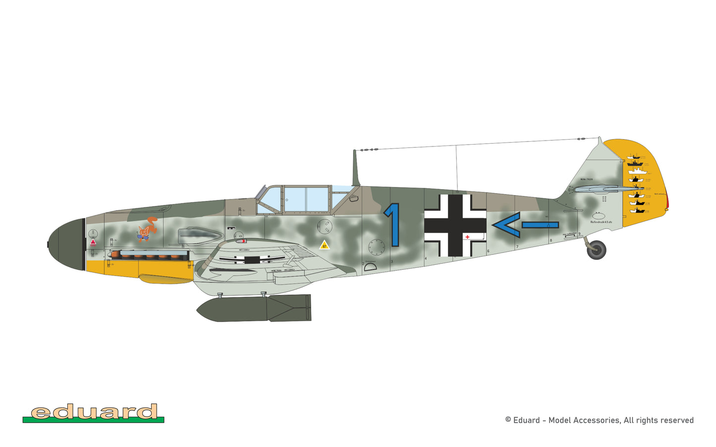 Eduard 1/48 Bf 109F-4 [Profipack]
