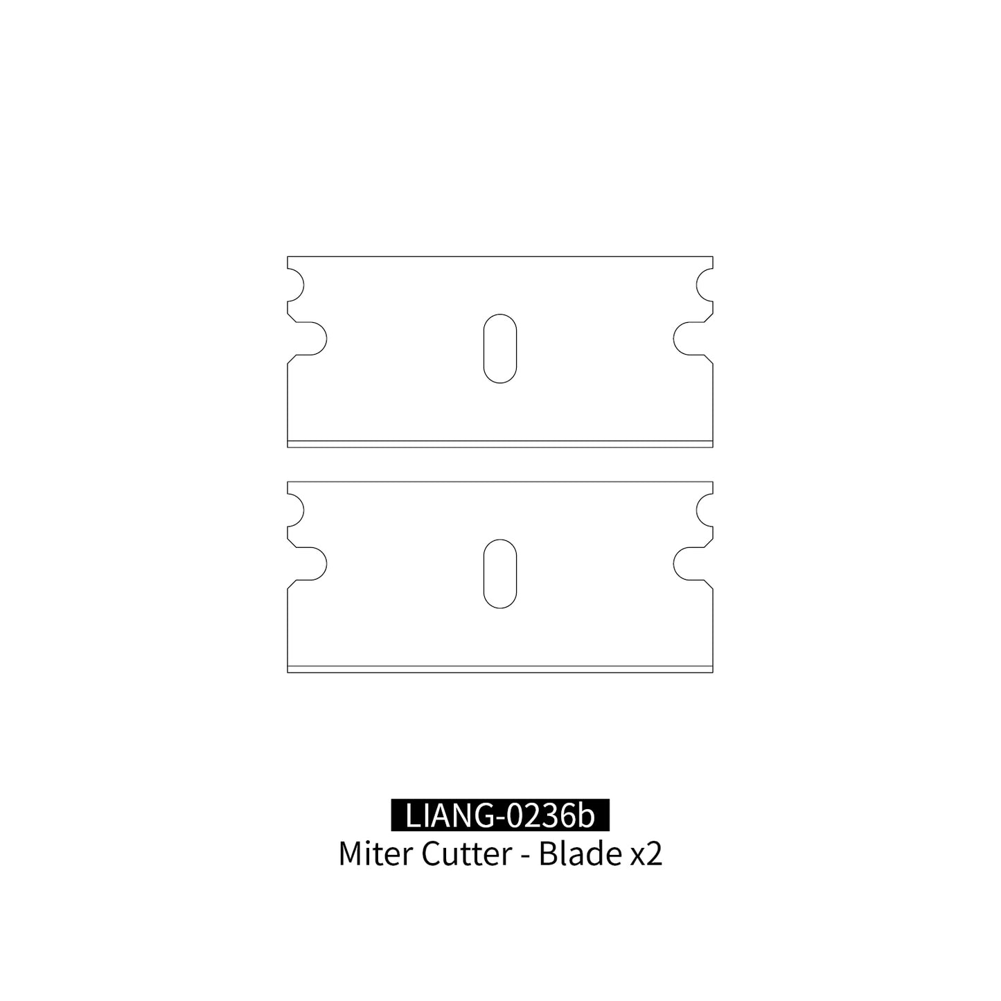 Liang Model - Miter Cutter Blade x2