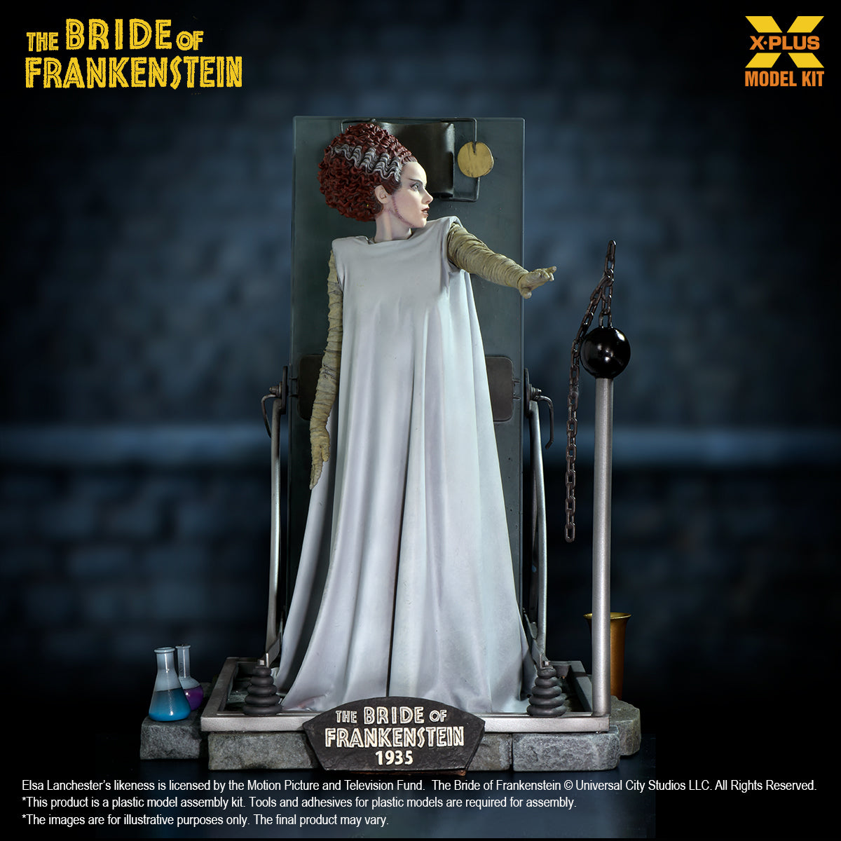 X-Plus 1/8 The Bride of Frankenstein  Plastic Model Kit