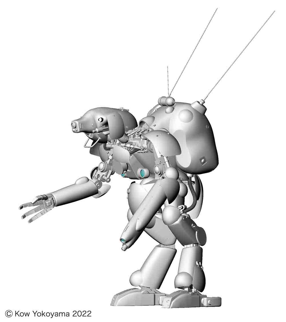 Hasegawa 1/20 Maschinen Krieger Ma.K. Moon Type Humanoid Unmanned Interceptor "Luna Hund"
