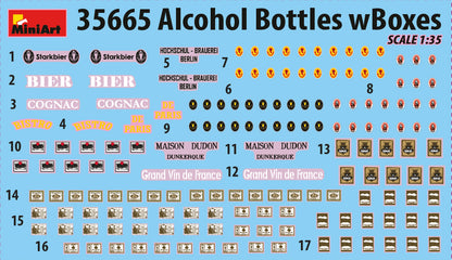 MiniArt 1/35 Alcohol Bottles w/Boxes