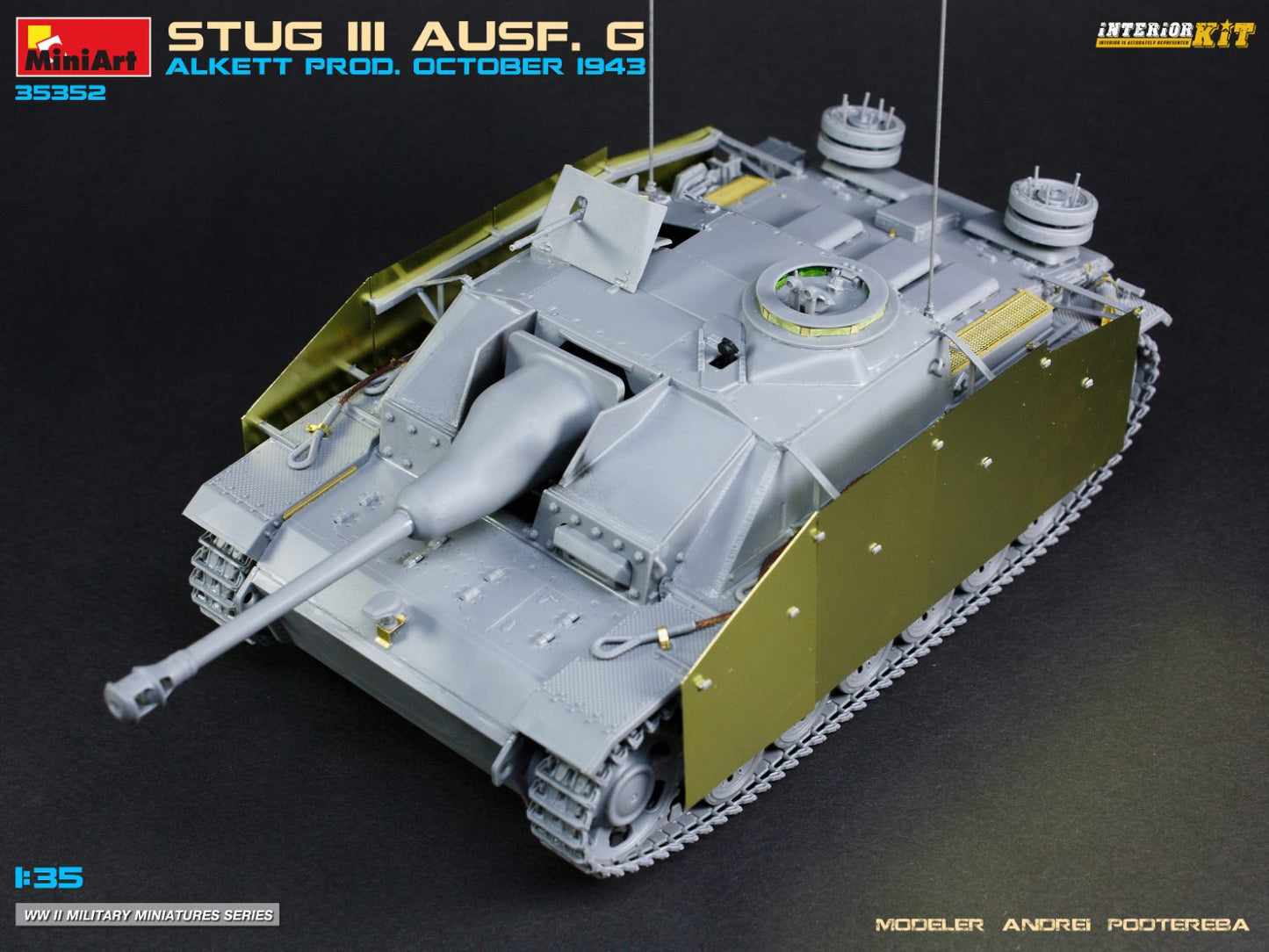 MiniArt 1/35 Stug III Ausf. G Alkett Prod. October 1943 Interior Kit