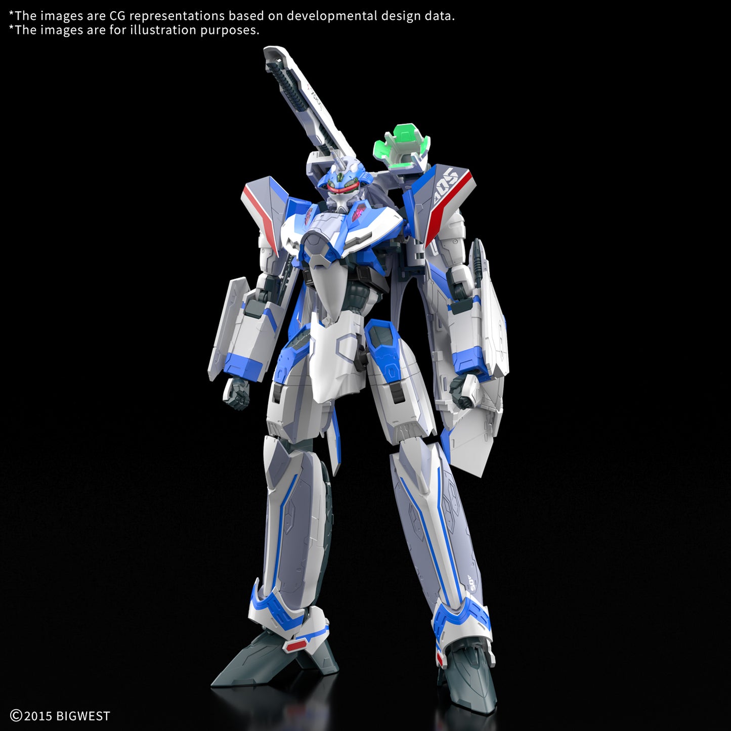 Bandai HG 1/100 VF-31J Siegfried (Hayate Immelmann Use) - Macross Delta