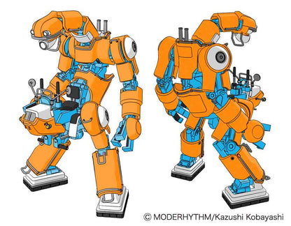 Hasegawa 1/35 Mechatrochubu 01 No.02 'Orange & Sky Blue' (Two Kits In The Box)
