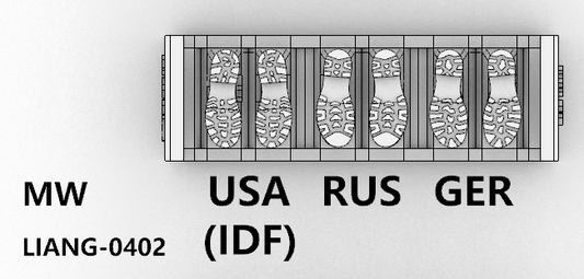 Liang Model - 3D-print Model Shoeprint Tools Modern War (1/35)