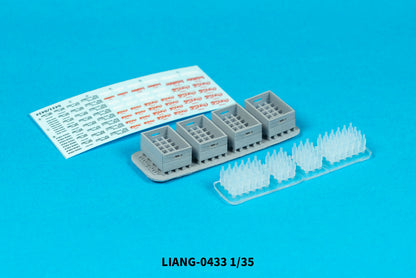 Liang Model - Beer Soda Bottle Crates WWII x 4  (1/35)