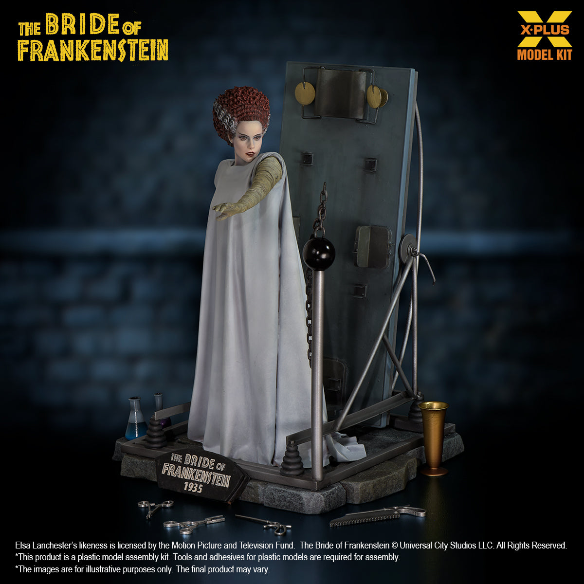 X-Plus 1/8 The Bride of Frankenstein  Plastic Model Kit