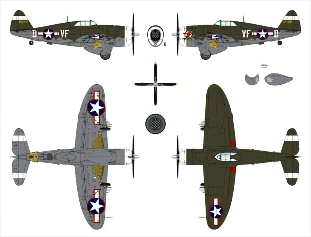 Dora Wings 1/48 Republic P-47C Thunderbolt with ferry tank