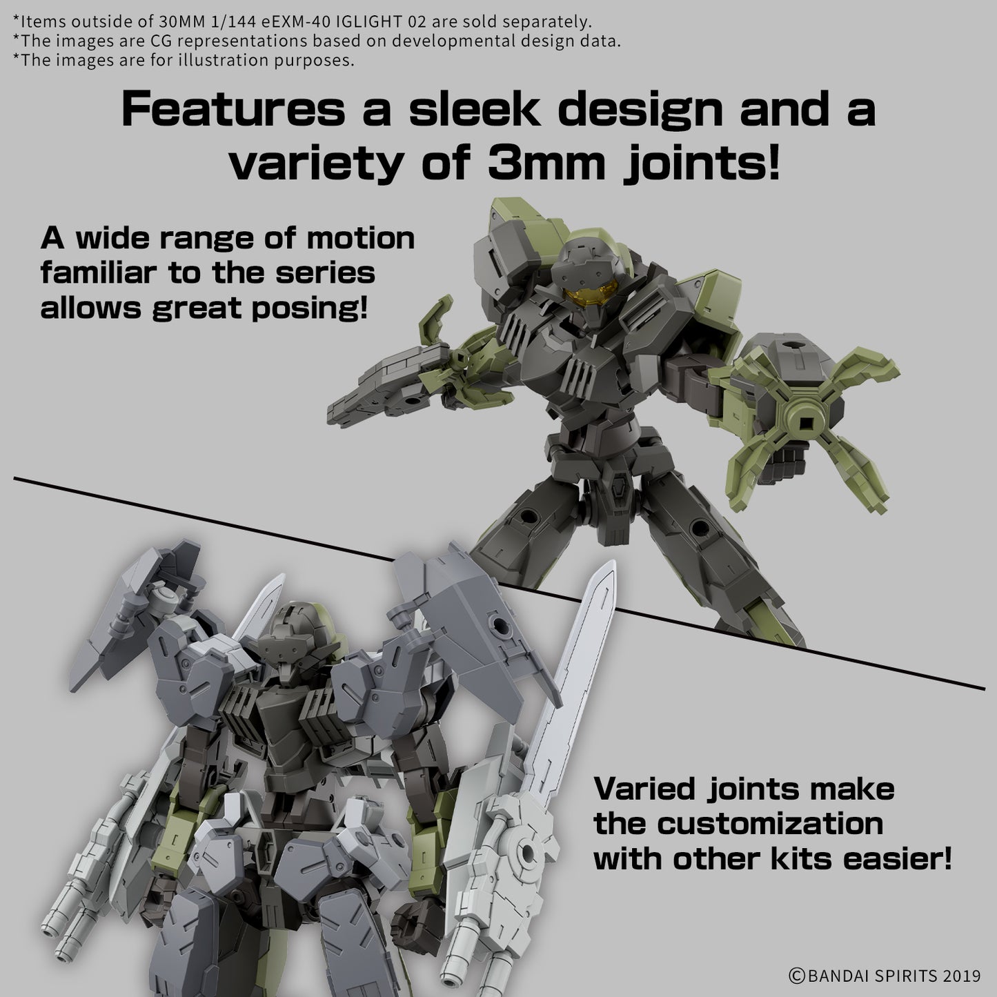 Bandai 30 Minutes Missions 1/144 eEXM-40 Iglight 02 30MM