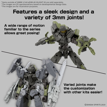 Bandai 30 Minutes Missions 1/144 eEXM-40 Iglight 02 30MM