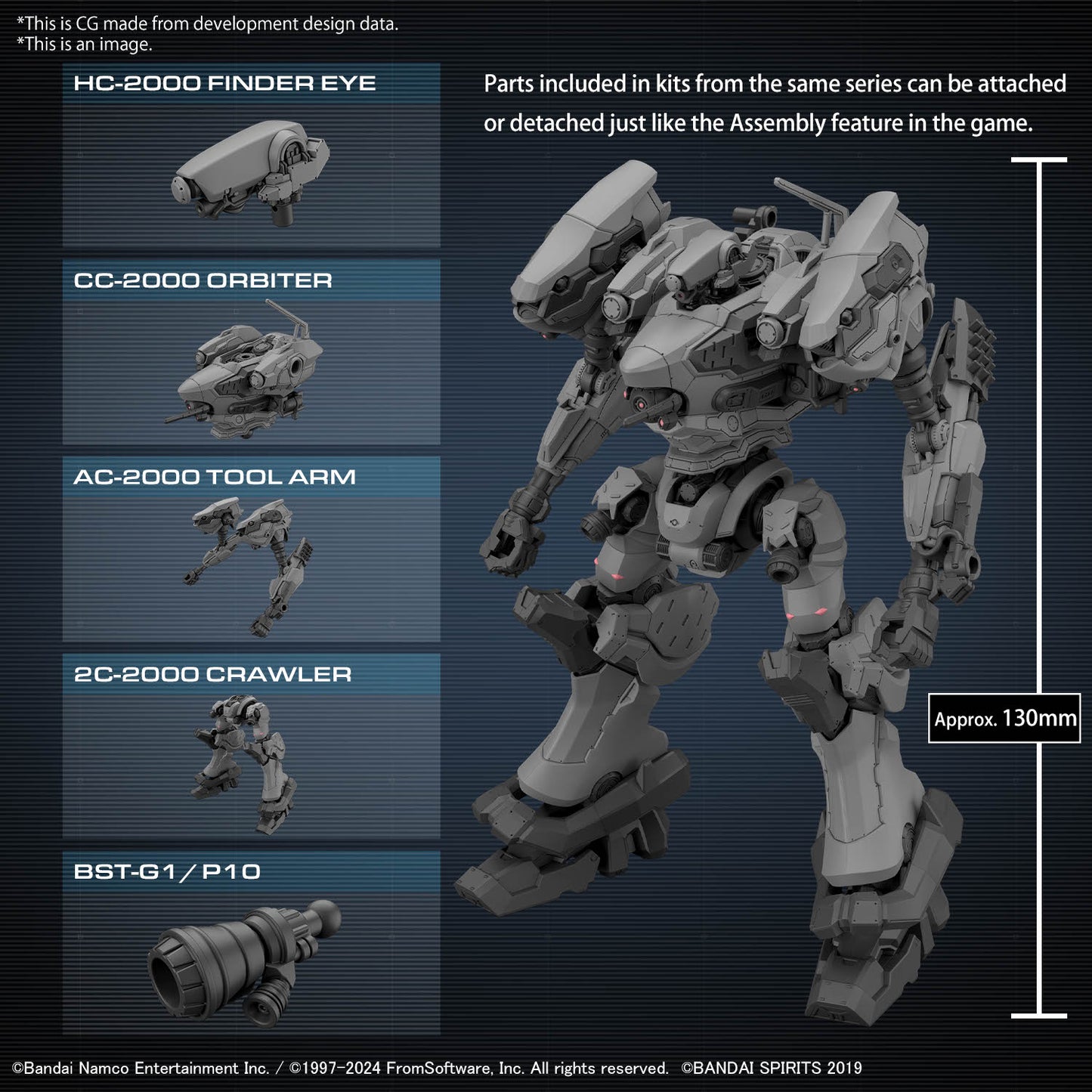 Bandai 30 Minutes Missions x Armored Core VI RaD CC-2000 Orbiter "Armored Core VI Fires of Rubicon"
