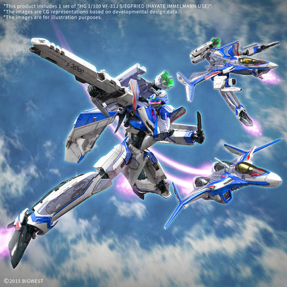 Bandai HG 1/100 VF-31J Siegfried (Hayate Immelmann Use) - Macross Delta