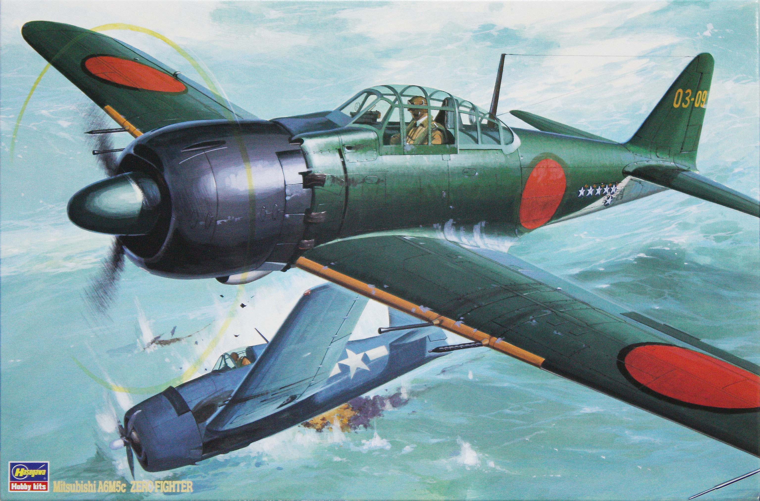 Hasegawa 1/32 Zero Fighter Type 52 (Zeke) – Coastline Hobbies LLC