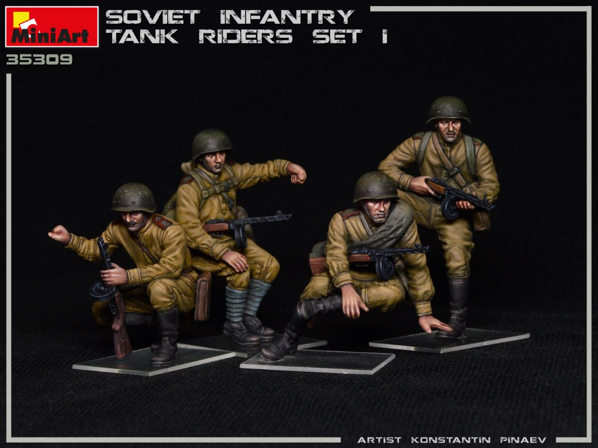 MiniArt 1/35 Soviet Infantry Tank Riders Set 1