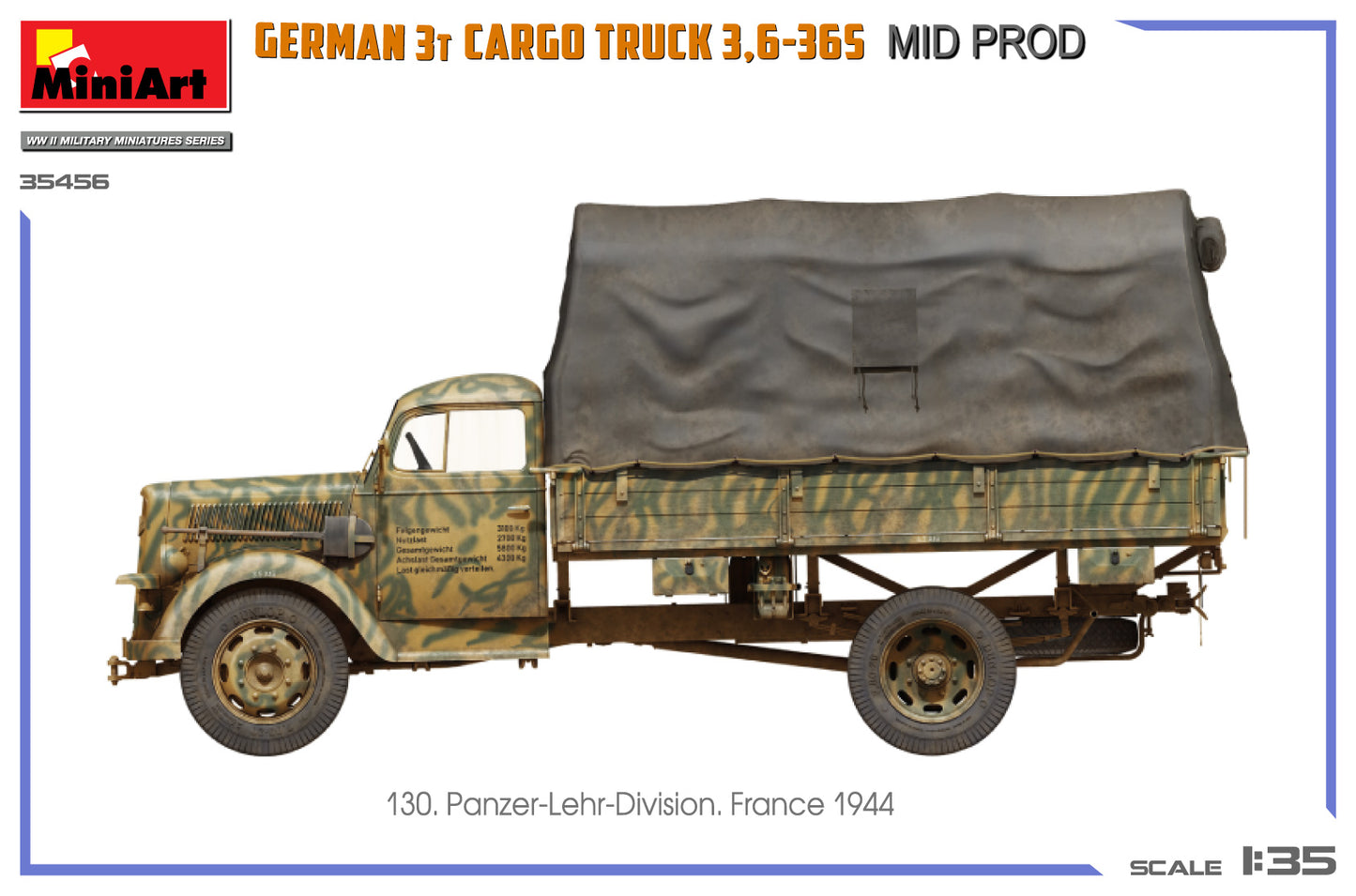 MiniArt 1/35 German 3T Cargo Truck 3 6-36S Mid Prod