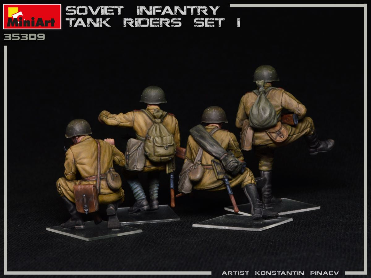 MiniArt 1/35 Soviet Infantry Tank Riders Set 1