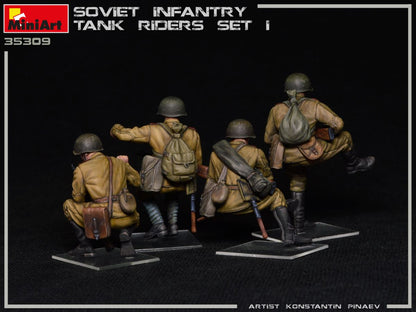 MiniArt 1/35 Soviet Infantry Tank Riders Set 1