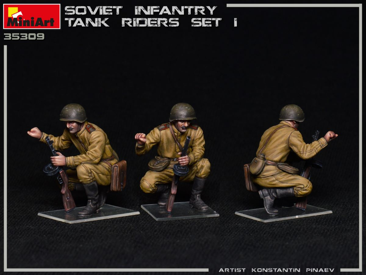MiniArt 1/35 Soviet Infantry Tank Riders Set 1