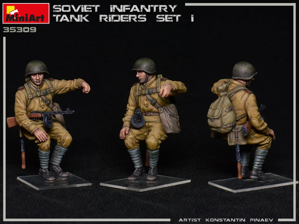MiniArt 1/35 Soviet Infantry Tank Riders Set 1