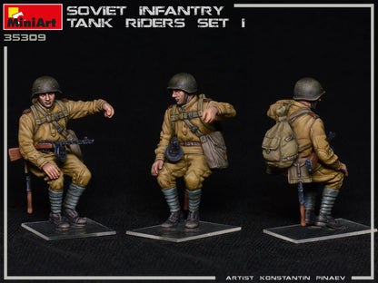 MiniArt 1/35 Soviet Infantry Tank Riders Set 1