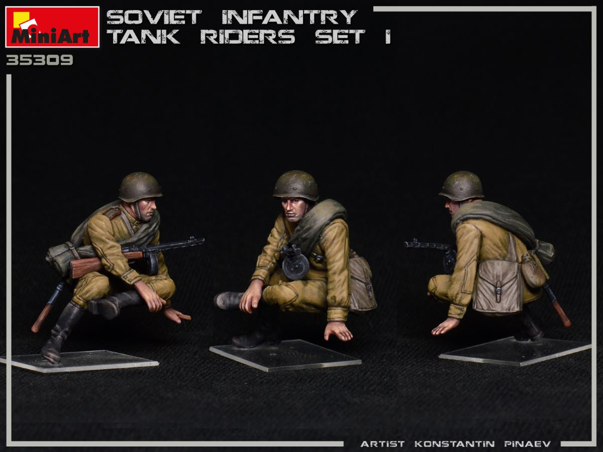 MiniArt 1/35 Soviet Infantry Tank Riders Set 1