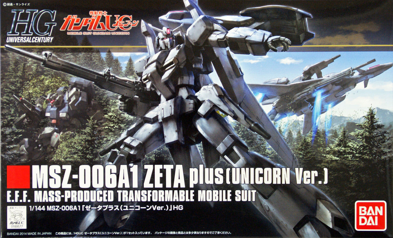 Bandai HGUC #182 1/144 MSZ-006A1 Zeta plus (Unicorn Ver.) "Gundam UC"