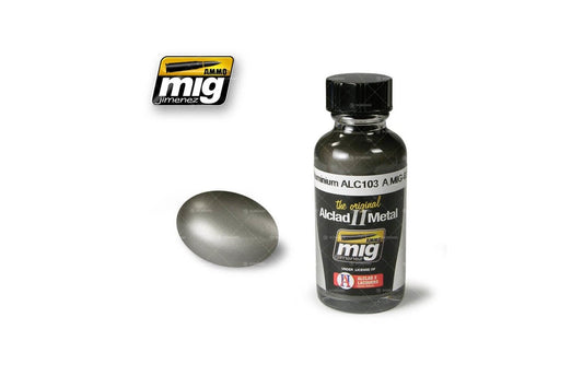 Ammo Mig Dark Aluminium Alclad Metallic Paint ALC103  30ml