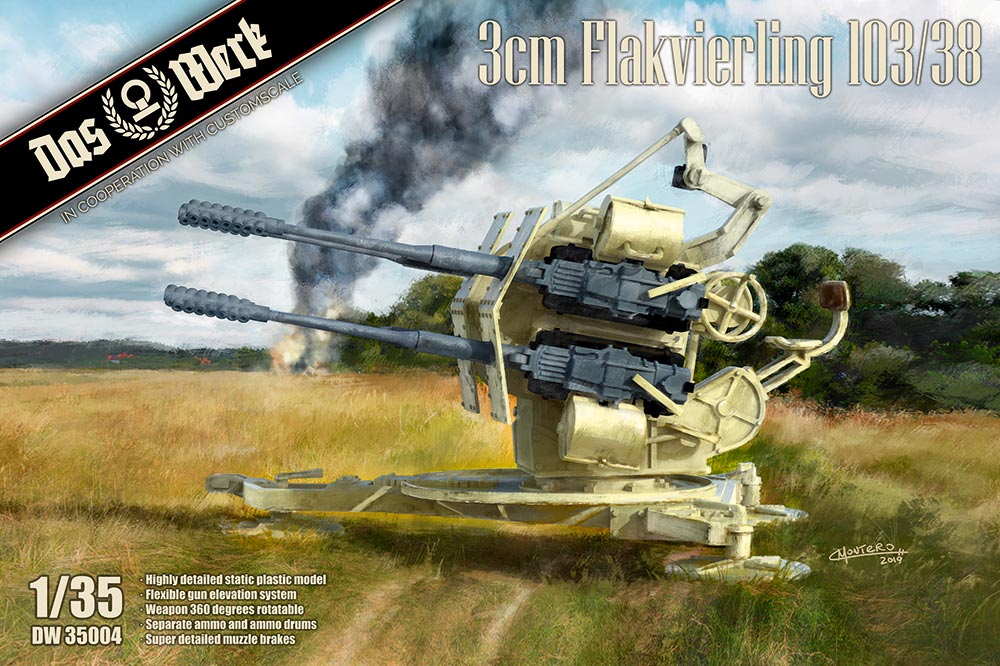 Das Werk 1/35 3cm Flakvierling 103/38