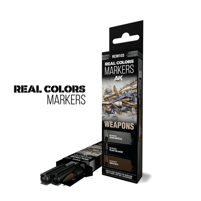 AK Interactive Real Colors Markers: Weapons Set