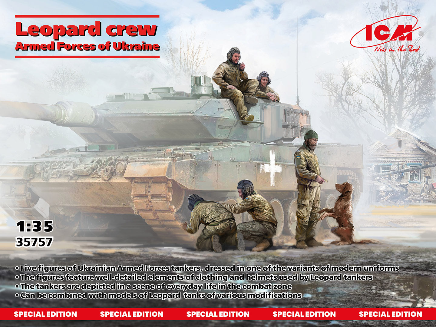 ICM 1/35 Leopard crew of the Armed Forces of Ukraine