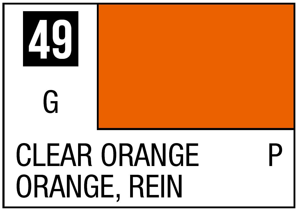 Mr Hobby Mr. Color 49 - Clear Orange (Gloss/Primary) - 10ml