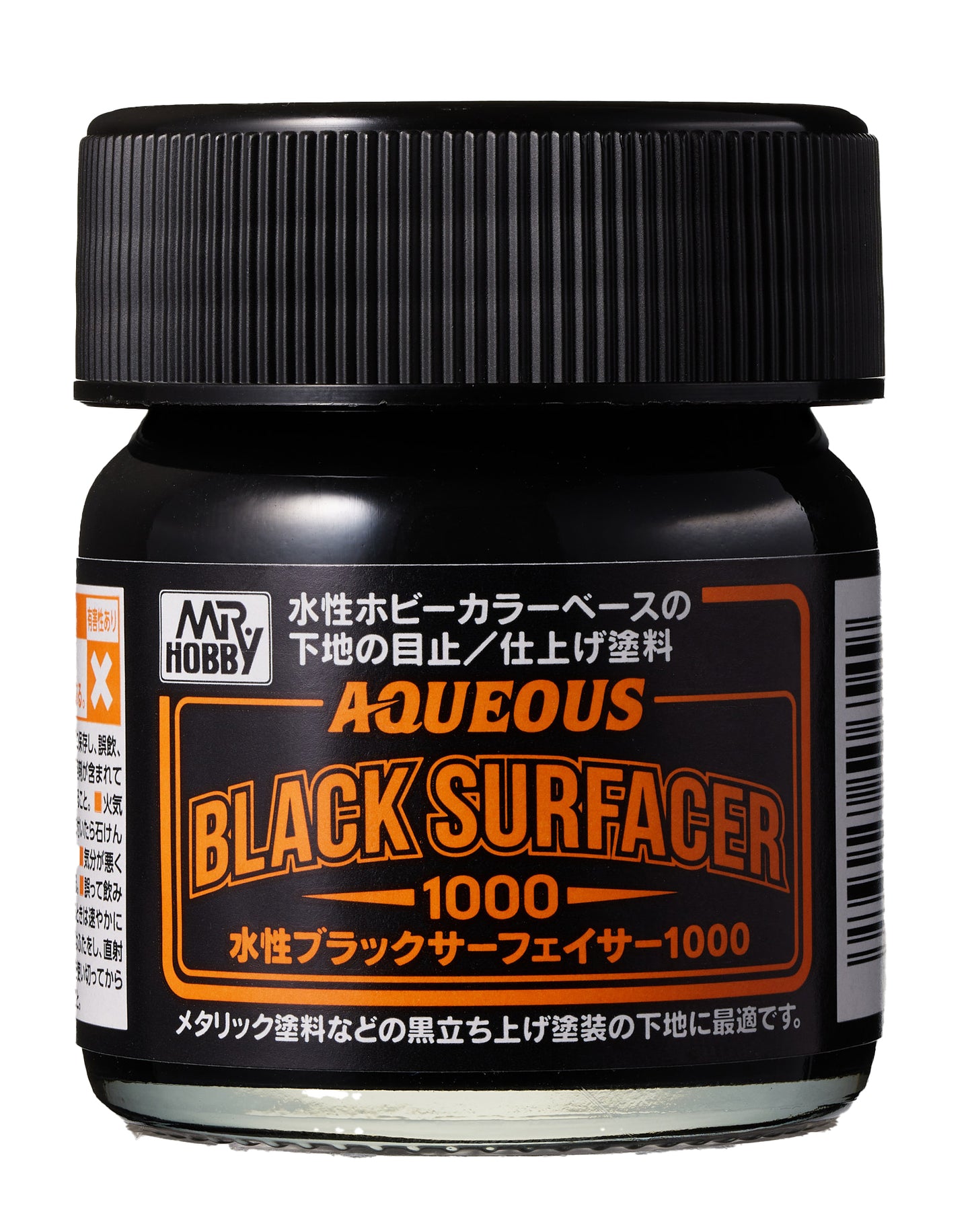 Mr Hobby Aqueous Black Surfacer 1000 40ml Jar