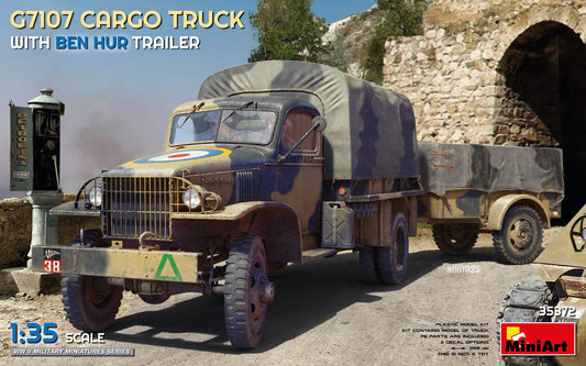 MiniArt 1/35 G7107 1.5 T 4x4 Cargo Truck with Trailer