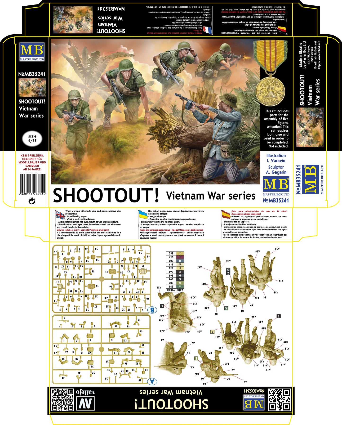 MASTER BOX 1/35 "SHOOTOUT! Vietnam War series"