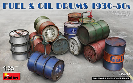 MiniArt 1/35 Fuel & Oil Drums 1930-50s