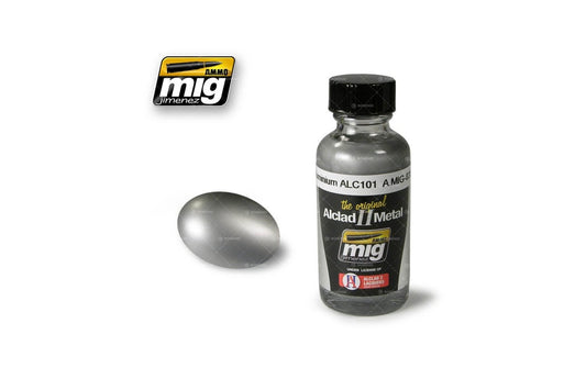 Ammo Mig Aluminium Alclad Metallic Paint ALC101  30ml