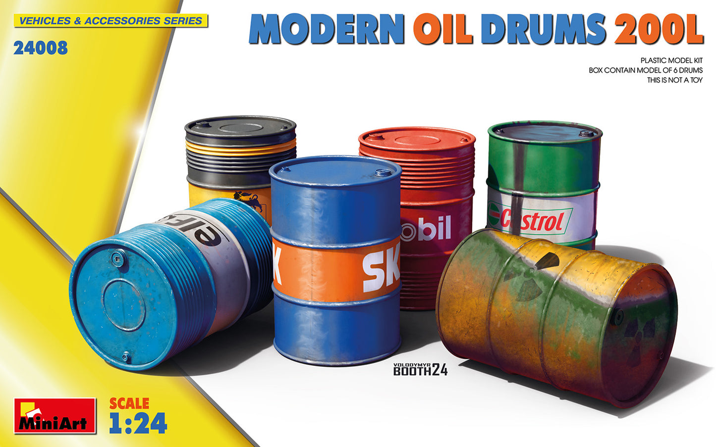 MiniArt 1/24 Modern Oil Drums 200L