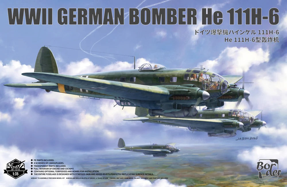 BORDER MODELS 1/35 WW2 German Bomber He 111H-6