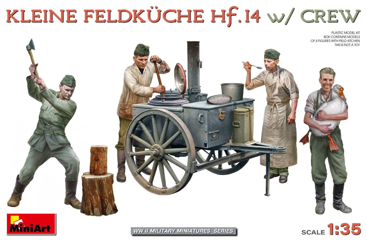 MiniArt 1/35 Kleine Feldkuche Hf.14 w/Crew