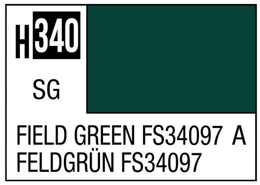 Mr Hobby Mr. Color 340 Field Green FS34097 (Semi-Gloss) - 10ml