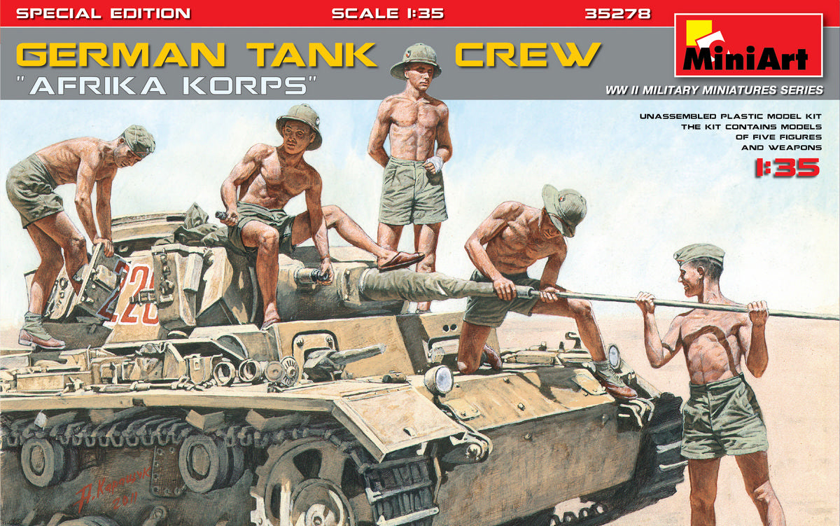MiniArt 1/35 German Tank Crew 'Afrika Korps' Special Edition