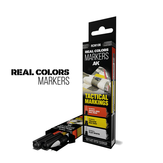 AK Interactive Real Colors Markers: Tactical Markings Set