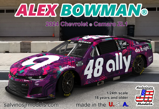 1/24 Alex Bowman 2024 NASCAR Chevrolet Camaro ZL1 Race Car (Primary) (Limited Production)