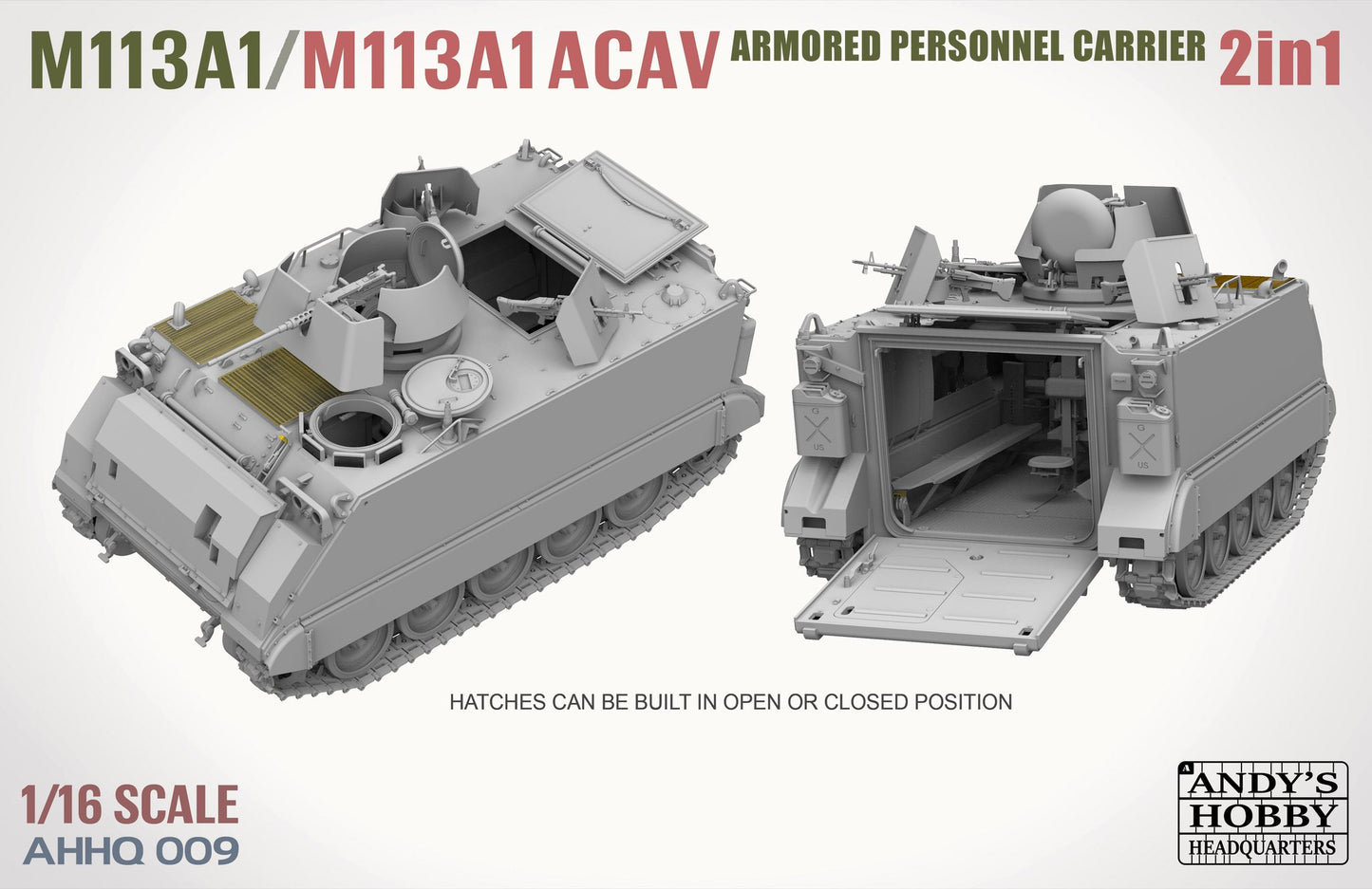 Andy's HHQ 1/16 M113A1/M113A1 ACAV Armored Personnel Carrier