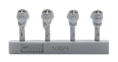 MiniArt 1/35 German Tank Riders Set 2. Resin Heads