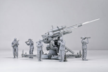 Border Model 1/35 German 88mm Gun Flak36 w/6 Anti-Aircraft Artillery Crew Members