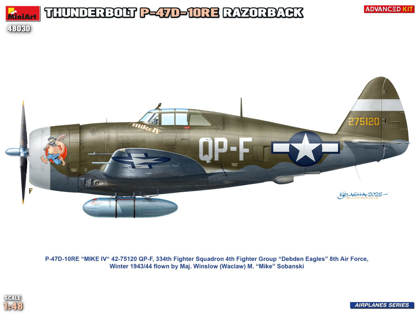 MiniArt 1/48 P-47D-10RE Thunderbolt (Advanced Kit)